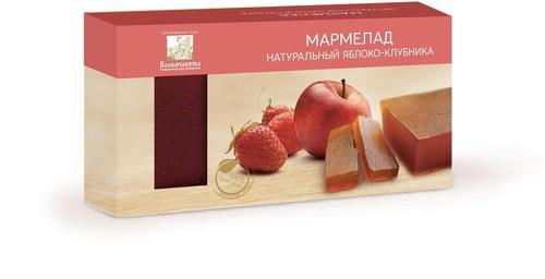 №2 Мармелад пластовый 210г Яблоко-Клубника в Красногорске